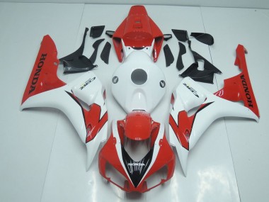 Cheap 2006-2007 Orange Red and White Honda CBR1000RR Moto Fairings