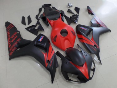 Cheap 2006-2007 Red and Matte Black Honda CBR1000RR Motor Fairings