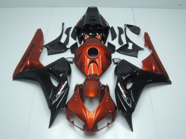 Cheap 2006-2007 Orange and Black Honda CBR1000RR Motorcycle Fairing