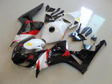Cheap 2006-2007 White Black with No Sticker Honda CBR1000RR Bike Fairing Kit