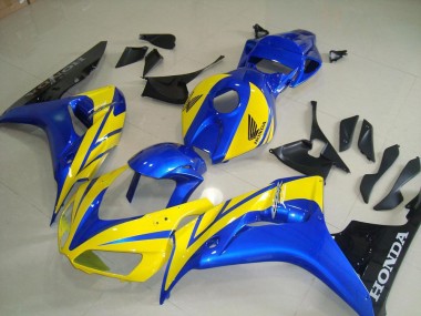 Cheap 2006-2007 Yellow Blue Black Honda CBR1000RR Moto Fairings