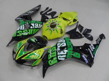 Cheap 2006-2007 Yellow Green Rossi Honda CBR1000RR Motor Fairings