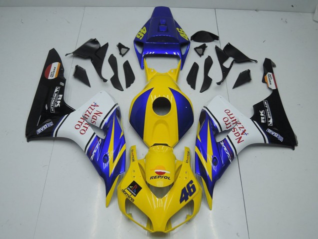 Cheap 2006-2007 Yellow Nastro Honda CBR1000RR Motorcycle Fairings Kit