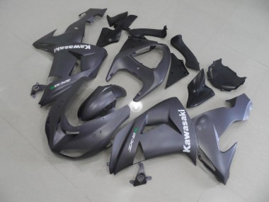 Cheap 2006-2007 Grey with White Decals Kawasaki ZX10R Motor Bike Fairings