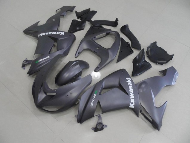Cheap 2006-2007 Grey with White Decals Kawasaki ZX10R Motor Bike Fairings Cheap 2006-2007 Grey with White Decals Kawasaki ZX10R Motor Bike Fairings