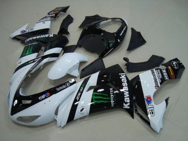 Cheap 2006-2007 White Monster Kawasaki ZX10R Motorcycle Bodywork