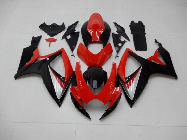 Cheap 2006-2007 Red Black Suzuki GSXR 600/750 Replacement Motorcycle Fairings