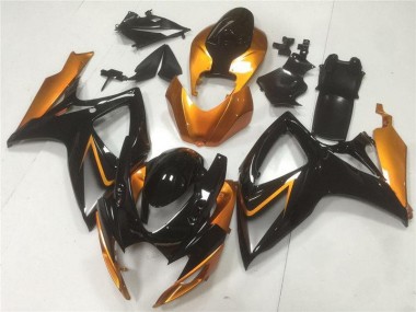 Cheap 2006-2007 Black Orange Suzuki GSXR 600/750 Motor Fairings