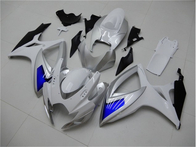 Cheap 2006-2007 White Blue Suzuki GSXR 600/750 Motorcylce Fairings Cheap 2006-2007 White Blue Suzuki GSXR 600/750 Motorcylce Fairings