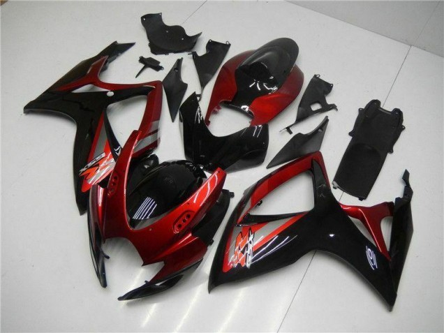 Cheap 2006-2007 Red Black Suzuki GSXR 600/750 Motor Bike Fairings Cheap 2006-2007 Red Black Suzuki GSXR 600/750 Motor Bike Fairings