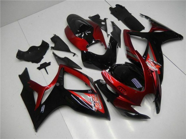 Cheap 2006-2007 Red Black Suzuki GSXR 600/750 Motor Bike Fairings Cheap 2006-2007 Red Black Suzuki GSXR 600/750 Motor Bike Fairings