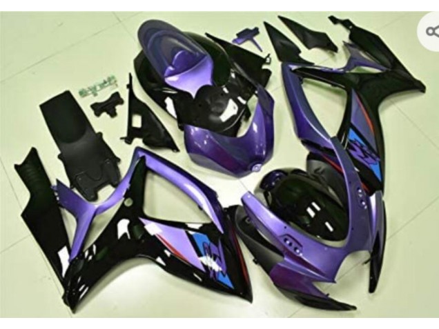 Cheap 2006-2007 Purple Black Suzuki GSXR 600/750 Replacement Motorcycle Fairings Cheap 2006-2007 Purple Black Suzuki GSXR 600/750 Replacement Motorcycle Fairings