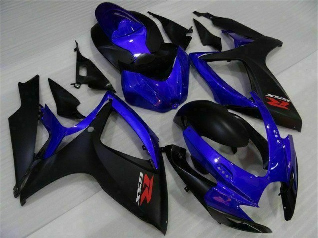 Cheap 2006-2007 Blue Black Suzuki GSXR 600/750 Motorbike Fairing Kits Cheap 2006-2007 Blue Black Suzuki GSXR 600/750 Motorbike Fairing Kits