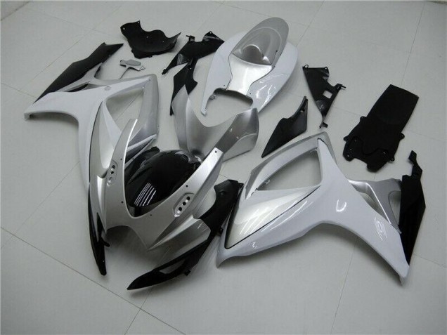 Cheap 2006-2007 Silver Suzuki GSXR 600/750 Motorcycle Fairings Kits Cheap 2006-2007 Silver Suzuki GSXR 600/750 Motorcycle Fairings Kits