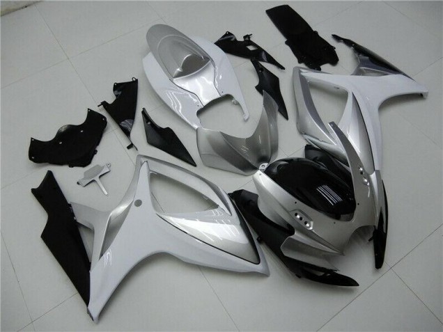 Cheap 2006-2007 Silver Suzuki GSXR 600/750 Motorcycle Fairings Kits Cheap 2006-2007 Silver Suzuki GSXR 600/750 Motorcycle Fairings Kits