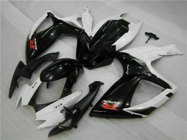Cheap 2006-2007 White Black Suzuki GSXR 600/750 Motorcycle Fairings Kit Cheap 2006-2007 White Black Suzuki GSXR 600/750 Motorcycle Fairings Kit