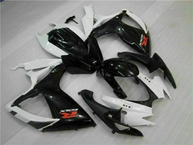 Cheap 2006-2007 White Black Suzuki GSXR 600/750 Motorcycle Fairings Kit Cheap 2006-2007 White Black Suzuki GSXR 600/750 Motorcycle Fairings Kit