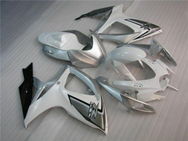 Cheap 2006-2007 White Silver Suzuki GSXR 600/750 Motorcycle Fairing Cheap 2006-2007 White Silver Suzuki GSXR 600/750 Motorcycle Fairing