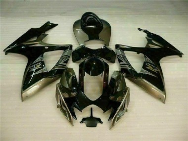 Cheap 2006-2007 Black Grey Suzuki GSXR 600/750 Motorcycle Fairing Kits