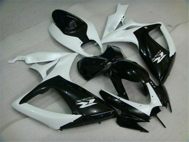Cheap 2006-2007 Black White Suzuki GSXR 600/750 Motorcycle Replacement Fairings Cheap 2006-2007 Black White Suzuki GSXR 600/750 Motorcycle Replacement Fairings