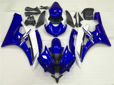 Cheap 2006-2007 Blue White Yamaha YZF R6 Motorbike Fairing