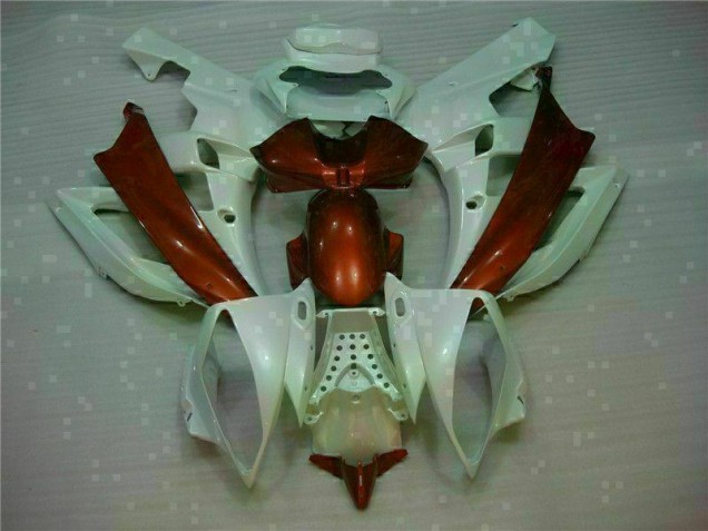 Cheap 2006-2007 White Brown Yamaha YZF R6 Motorcylce Fairings Cheap 2006-2007 White Brown Yamaha YZF R6 Motorcylce Fairings