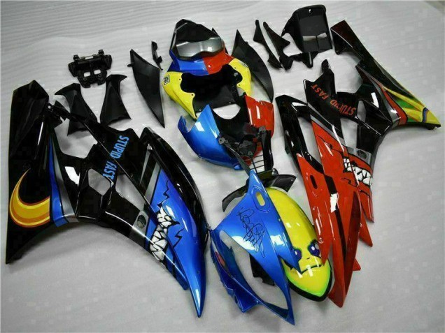 Cheap 2006-2007 Yellow Blue Red Yamaha YZF R6 Motorcycle Fairings Kit Cheap 2006-2007 Yellow Blue Red Yamaha YZF R6 Motorcycle Fairings Kit