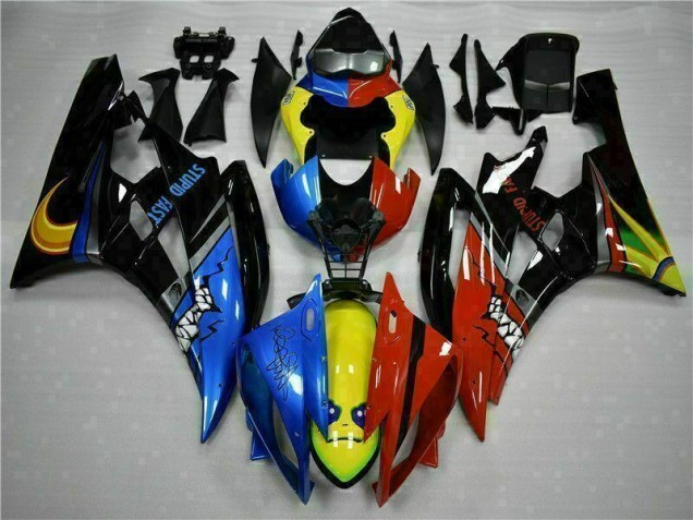 Cheap 2006-2007 Yellow Blue Red Yamaha YZF R6 Motorcycle Fairings Kit Cheap 2006-2007 Yellow Blue Red Yamaha YZF R6 Motorcycle Fairings Kit