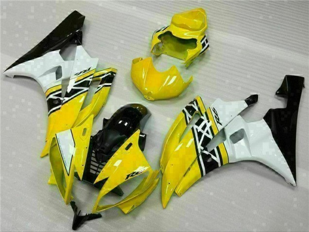 Cheap 2006-2007 Yellow White Black Yamaha YZF R6 Motorcylce Fairings Cheap 2006-2007 Yellow White Black Yamaha YZF R6 Motorcylce Fairings