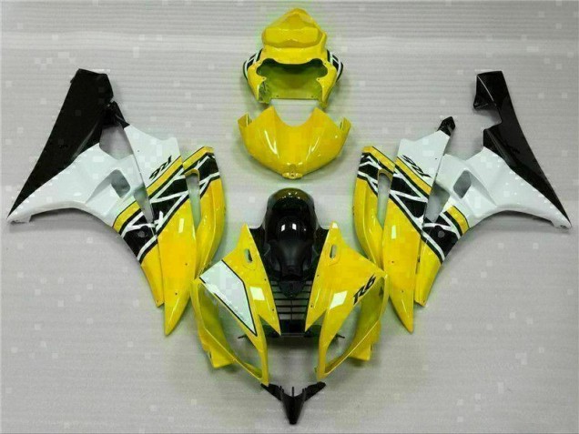 Cheap 2006-2007 Yellow White Black Yamaha YZF R6 Motorcylce Fairings Cheap 2006-2007 Yellow White Black Yamaha YZF R6 Motorcylce Fairings
