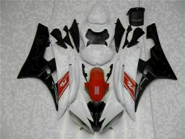 Cheap 2006-2007 White Black Yamaha YZF R6 Motorbike Fairing