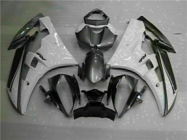 Cheap 2006-2007 White Silver Yamaha YZF R6 Moto Fairings