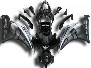 Cheap 2006-2007 Black White Yamaha YZF R6 Replacement Fairings