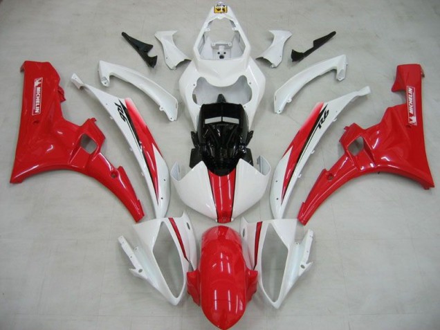 Cheap 2006-2007 White Red Michelin Yamaha YZF R6 Motorcylce Fairings Cheap 2006-2007 White Red Michelin Yamaha YZF R6 Motorcylce Fairings