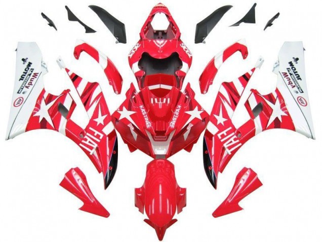 Cheap 2006-2007 Red White Star Fiat Yamaha YZF R6 Motorbike Fairings Cheap 2006-2007 Red White Star Fiat Yamaha YZF R6 Motorbike Fairings
