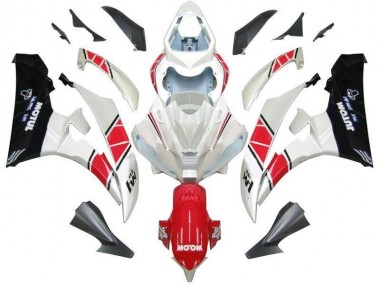 Cheap 2006-2007 White Red Black Yamaha YZF R6 Bike Fairings