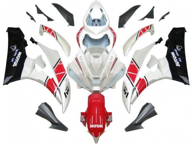 Cheap 2006-2007 White Red Black Yamaha YZF R6 Bike Fairings Cheap 2006-2007 White Red Black Yamaha YZF R6 Bike Fairings
