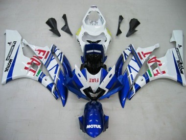 Cheap 2006-2007 Blue White Motul Red Fiat Yamaha YZF R6 Motorcycle Fairings Kits