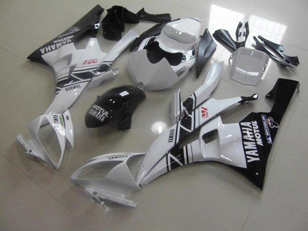 Cheap 2006-2007 Black White Yamaha YZF R6 Motorcycle Fairing Kits Cheap 2006-2007 Black White Yamaha YZF R6 Motorcycle Fairing Kits