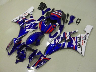 Cheap 2006-2007 Red Blue Star Yamaha YZF R6 Bike Fairings