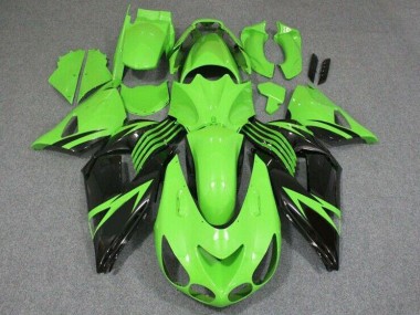 Cheap 2006-2011 Green Black Kawasaki ZX14R ZZR1400 Bike Fairings