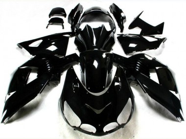 Cheap 2006-2011 Glossy Black Kawasaki ZX14R ZZR1400 Motorbike Fairing