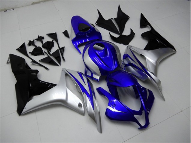Cheap 2007-2008 Blue Silver Black Honda CBR600RR Replacement Motorcycle Fairings Cheap 2007-2008 Blue Silver Black Honda CBR600RR Replacement Motorcycle Fairings