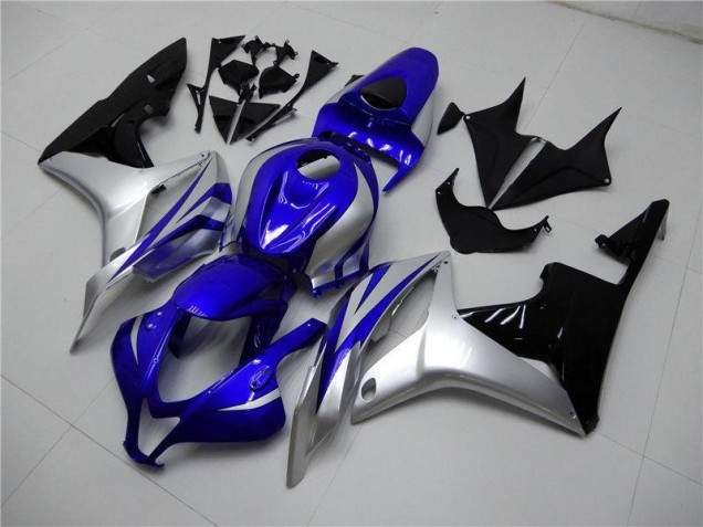 Cheap 2007-2008 Blue Silver Black Honda CBR600RR Replacement Motorcycle Fairings Cheap 2007-2008 Blue Silver Black Honda CBR600RR Replacement Motorcycle Fairings