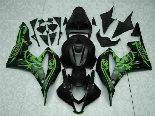 Cheap 2007-2008 Black Green Honda CBR600RR Motorcycle Fairing Kits Cheap 2007-2008 Black Green Honda CBR600RR Motorcycle Fairing Kits