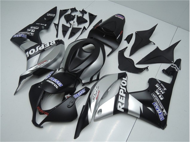 Cheap 2007-2008 Silver Repsol Black Honda CBR600RR Bike Fairings Cheap 2007-2008 Silver Repsol Black Honda CBR600RR Bike Fairings