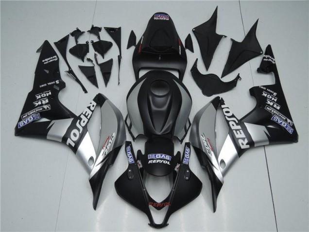 Cheap 2007-2008 Silver Repsol Black Honda CBR600RR Bike Fairings Cheap 2007-2008 Silver Repsol Black Honda CBR600RR Bike Fairings