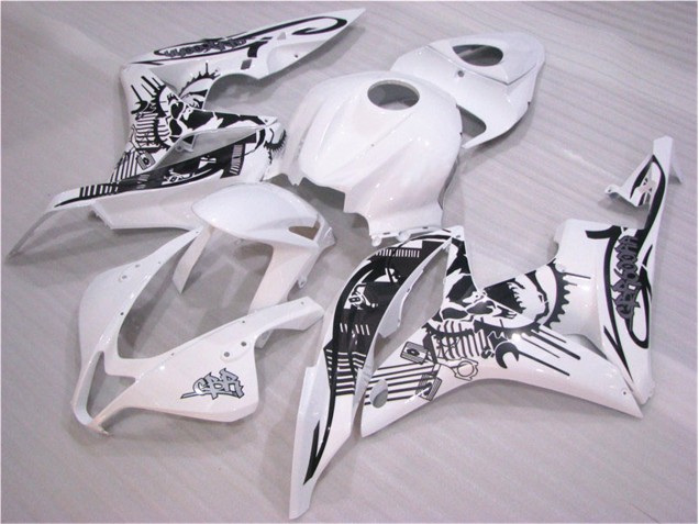 Cheap 2007-2008 Black White Honda CBR600RR Replacement Motorcycle Fairings Cheap 2007-2008 Black White Honda CBR600RR Replacement Motorcycle Fairings