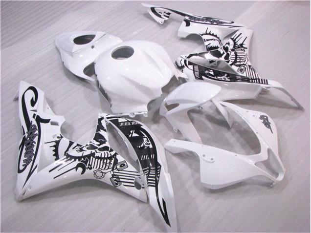 Cheap 2007-2008 Black White Honda CBR600RR Replacement Motorcycle Fairings Cheap 2007-2008 Black White Honda CBR600RR Replacement Motorcycle Fairings