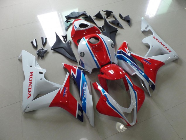 Cheap 2007-2008 White Red Blue HRC Honda CBR600RR Bike Fairing Kit